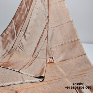 Champagne Beige Kanjivaram Silk Saree