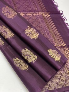 Royal Violet Soft Silk Saree