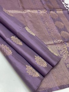 Handloom Self Colour Soft Silk Saree