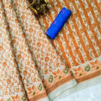 Chanderi Cotton Mustard Yellow