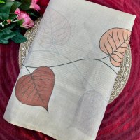 Premium Tissue Shine Saree – Bronze