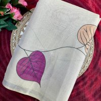 Premium Tissue Shine Saree –Lavender