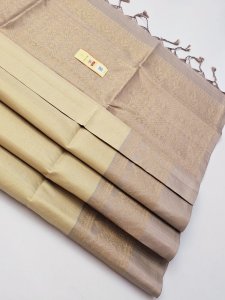 Ivory Beige Monotone with Subtle Zari Elegance